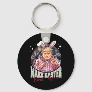 Porte-clés Refaire Pâques Grande Encore Drôle de Lapin Trump