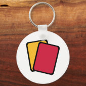 Porte-clés Référence carte jaune rouge (Recto)
