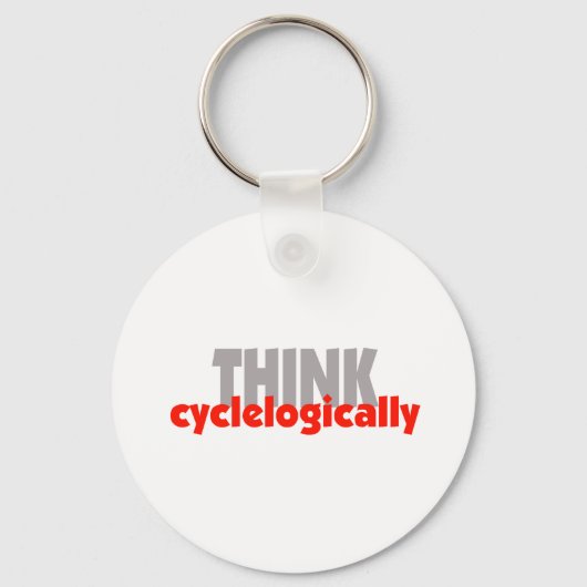 Porte-clés RÉFLÉCHISSEZ à la cyclologie ! (Recto)
