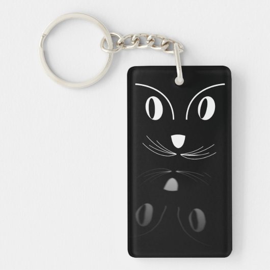 Porte-clés reflet de chat (Devant)