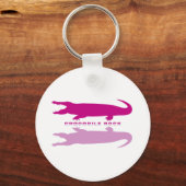 Porte-clés Réflexion crocodile violet) (Recto)