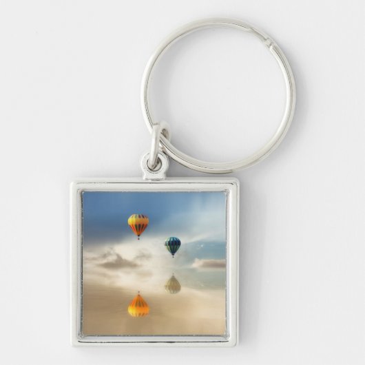 Porte-clés Réflexion de l'eau des ballons à air chaud (Devant)