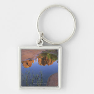 Porte-clés Réflexion de roche de cathédrale, Sedona, Arizon