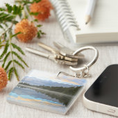 Porte-clés Réflexion des arbres du lac Misty Nature paisible (Devant Droit)