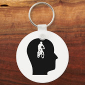 Porte-clés Réflexion sur le VTT (Recto)