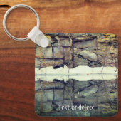 Porte-clés Réflexions murales de roche de granit personnalisé (Recto)