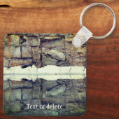 Porte-clés Réflexions murales de roche de granit personnalisé (Verso)