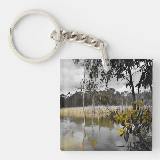 Porte-clés Réflexions sous le ciel gris (Devant)