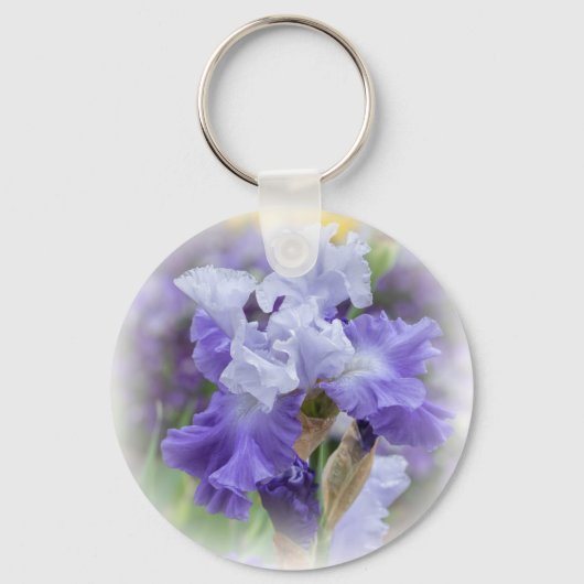 Porte-clés Regal Beares Iris - Violet & Blanc (Recto)