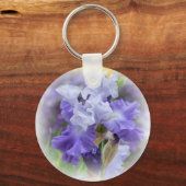 Porte-clés Regal Beares Iris - Violet & Blanc (Recto)