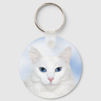 Porte-clés Regal blanc chat