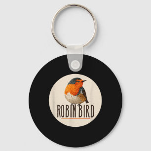 Porte-clés Regard de l'oiseau Robin Rouge