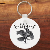 Porte-clés Regard drôle gothique F Corbeau F Style décontract (Recto)
