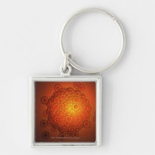 Porte-clés Regard magnifié à un ovule