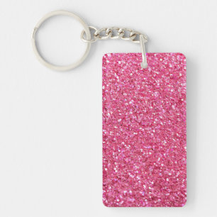 Porte-clés Regard Pailleté Rose,