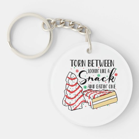 Porte-clés Regardant comme une collation (Devant)