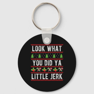 Porte-clés Regarde ce que tu as fait petit imbécile Noël