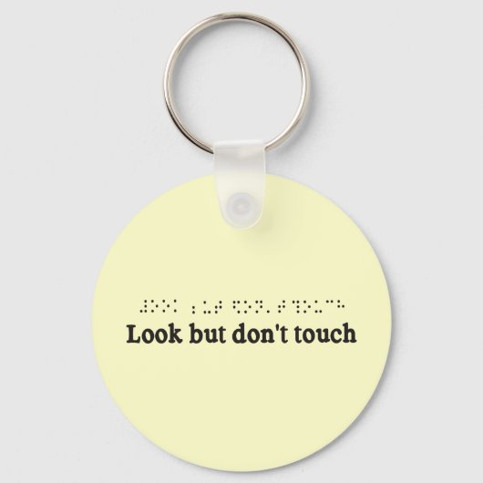 PORTE-CLÉS REGARDE MAIS NE TOUCHE PAS (Recto)