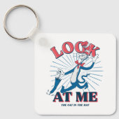 Porte-clés Regarde-Moi Chat Dans Le Casquette (Recto)