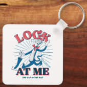 Porte-clés Regarde-Moi Chat Dans Le Casquette (Verso)