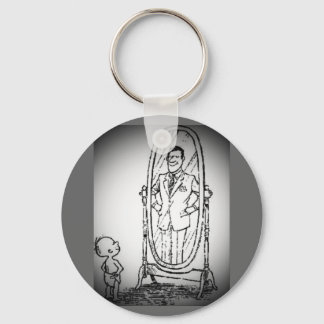 Porte-clés Regarder dans le miroir