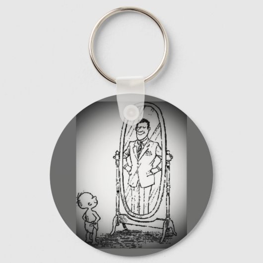 Porte-clés Regarder dans le miroir (Recto)