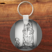 Porte-clés Regarder dans le miroir (Recto)