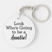 Porte-clés Regardez qui va être une Tante Porte - clé (Dos)