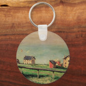 Porte-clés Regatta à Villerville par Gustave Caillebotte (Recto)