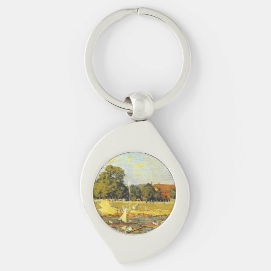 Porte-clés Regatta at Hampton Court Alfred Sisley Poster (Devant)