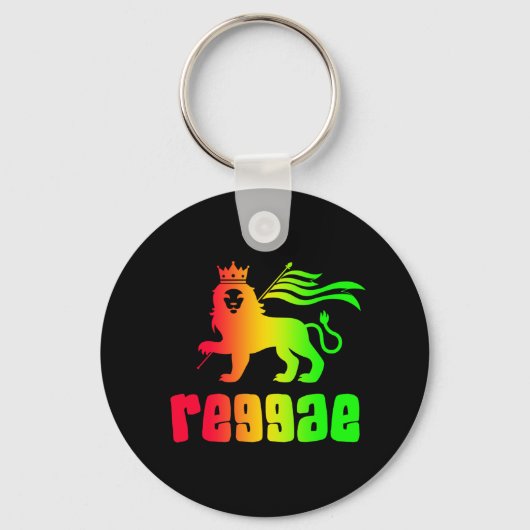 Porte-clés Reggae Rasta Lion (Recto)