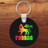 Porte-clés Reggae Rasta Lion (Recto)