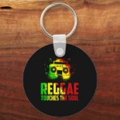 Porte-clés Reggae Rasta Rastafari (Recto)