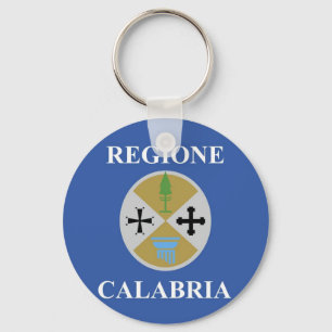Porte-clés région de calabre drapeau italie comté magnets