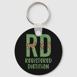 Porte-clés Registered Dietitian Cheetah print RD Gifts