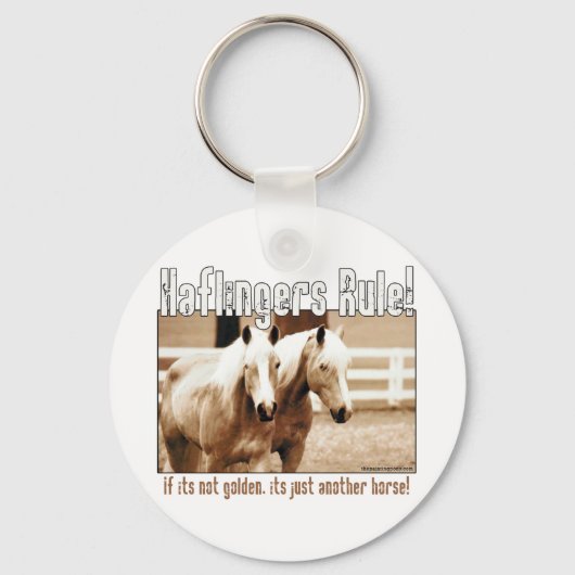 Porte-clés Règle des haflingers (Recto)