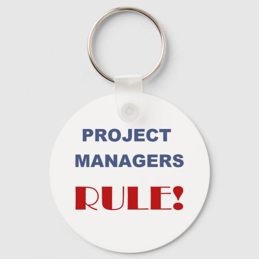 Porte-clés Règle du chef de projet ! (Recto)