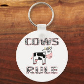 PORTE-CLÉS RÈGLE VACHES (Recto)