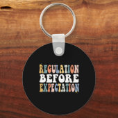 Porte-clés Réglementation avant l'attente Enseignant Super SP (Recto)