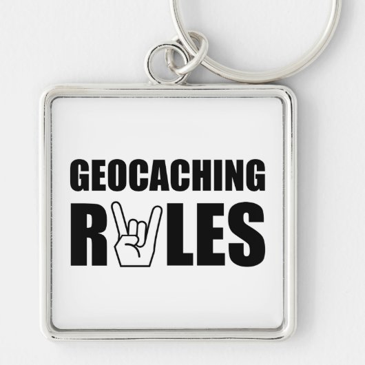 Porte-clés Règles de Geocaching (Devant)
