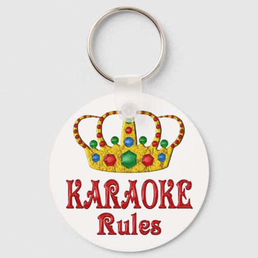 PORTE-CLÉS RÈGLES DE KARAOKE (Recto)
