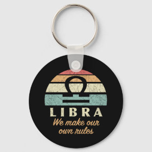 Porte-clés Règles de Zodiac de Libra Funny