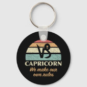 Porte-clés Règles drôles de Capricorne Zodiac (Verso)