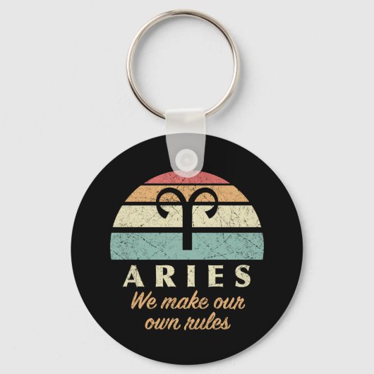 Porte-clés Règles drôles du zodiaque Bélier (Recto)
