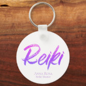 Porte-clés *~* Reiki Energie Soins Iridescendance Moderne (Recto)