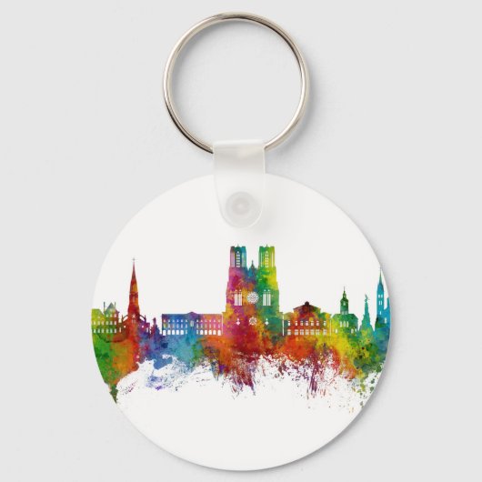 Porte-clés Reims France Skyline (Recto)