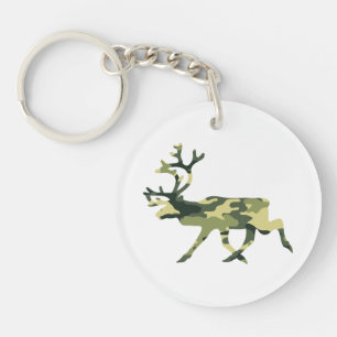 Porte-clés Reindeer / Caribou Woodland Camouflage / Camo