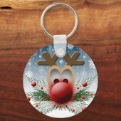 Porte-clés Reindeer de Noël (Recto)