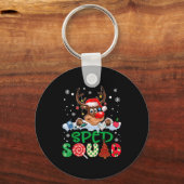 Porte-clés Reindeer Santa Hat Sped Squad Teacher Funny Christ (Recto)
