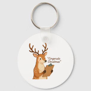 Porte-clés Reindeer tenant porte - bloc et Noël d'entreprise